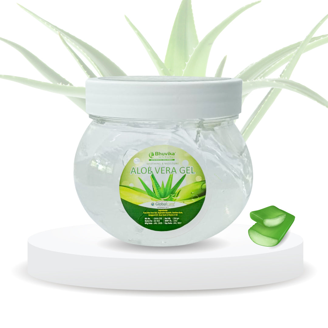 Bhuvika Aloe Vera Gel| Moisturize, remove pimples, provide instant glow, removes excess oil | Perfect for daily skincare routine