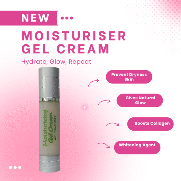 Bhuvika Moisturizing Gel Cream with Vitamin C, Hyaluronic Acid, Vitamin E & Goji Berry – Skin Whitening, Brightening & Deep Hydration | Helps restore natural glow with antioxidant-rich ingredients - Image 2