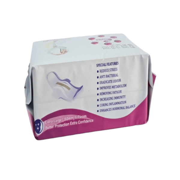 Bhuvika Organic Sanitary Napkins, Extra Large 360mm, 6 Pieces | Reduces stress, fights bacteria, eliminates odour, boosts metabolism and balance hormones - Image 3