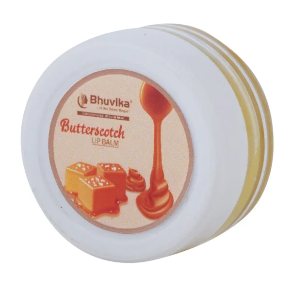 Bhuvika Butterscotch Lip Balm – 100% Natural & Moisturizing | Nourishing Lip Care with Hydrating Benefits | Softens & Protects Dry Lips