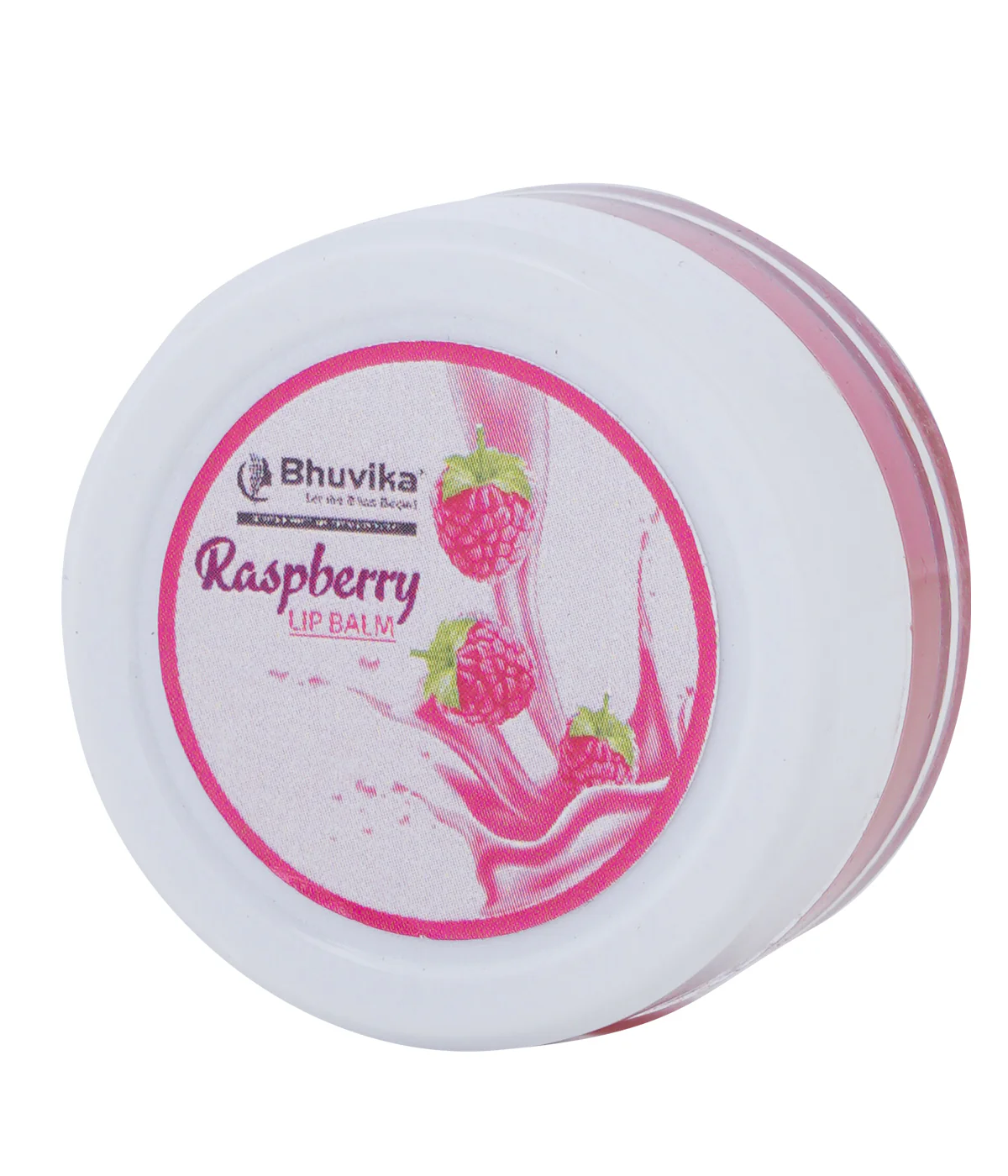 Bhuvika Raspberry Lip Balm – 100% Natural & Moisturizing | Nourishing Lip Care with Hydrating Benefits | Softens & Protects Dry Lips