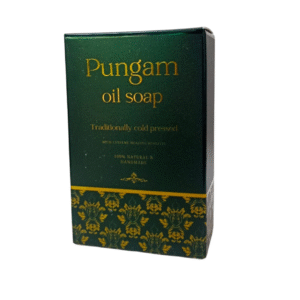 Pungam Oil Soap, Traditional Cold-Pressed, 100% Natural Handmade | Ingredients: Pungam Oil, Coconut Oil, Castor Oil, Soda Crystals, and Natural Aroma