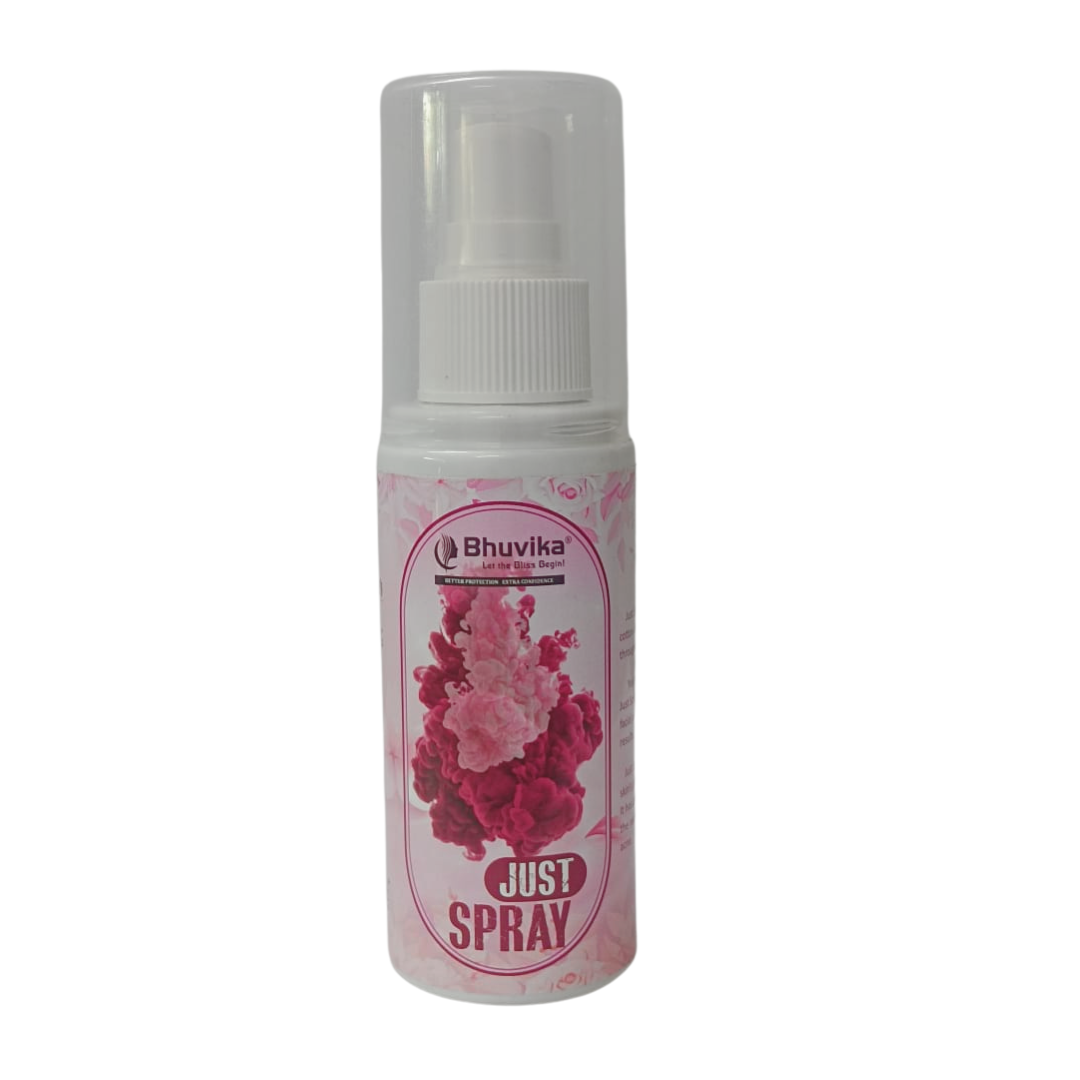 Bhuvika Just Spray Herbal Face Spray (Face freshener) – Healing Benefits for Skin | 100% Natural & Refreshing Pink Fragrance | Alcohol-Free & Gentle on Skin | Helps to maintain skin’s pH balance