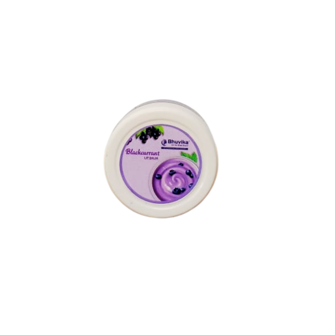 Bhuvika Blackcurrant Lip Balm – 100% Natural & Moisturizing | Nourishing Lip Care with Hydrating Benefits | Softens & Protects Dry Lips