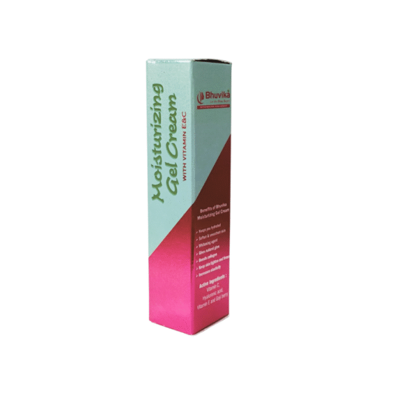 Bhuvika Moisturizing Gel Cream with Vitamin C, Hyaluronic Acid, Vitamin E & Goji Berry – Skin Whitening, Brightening & Deep Hydration | Helps restore natural glow with antioxidant-rich ingredients - Image 3