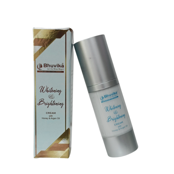 Bhuvika Whitening & Brightening Cream with Honey and Argan Oil | Anti-Aging Face Cream |  Reduce wrinkles, excess oil, and pores and enhance glow | Perfect for daily use