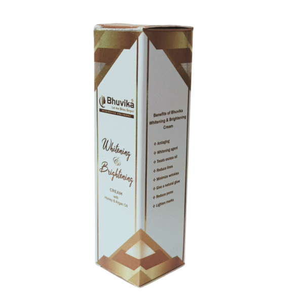 Bhuvika Whitening & Brightening Cream with Honey and Argan Oil | Anti-Aging Face Cream |  Reduce wrinkles, excess oil, and pores and enhance glow | Perfect for daily use - Image 5